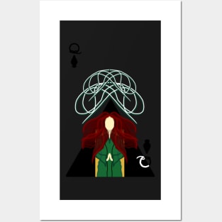 Queen of Spades card design Posters and Art